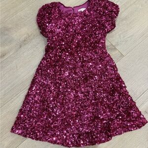 GB Girls Fuchsia Sequin Dress
